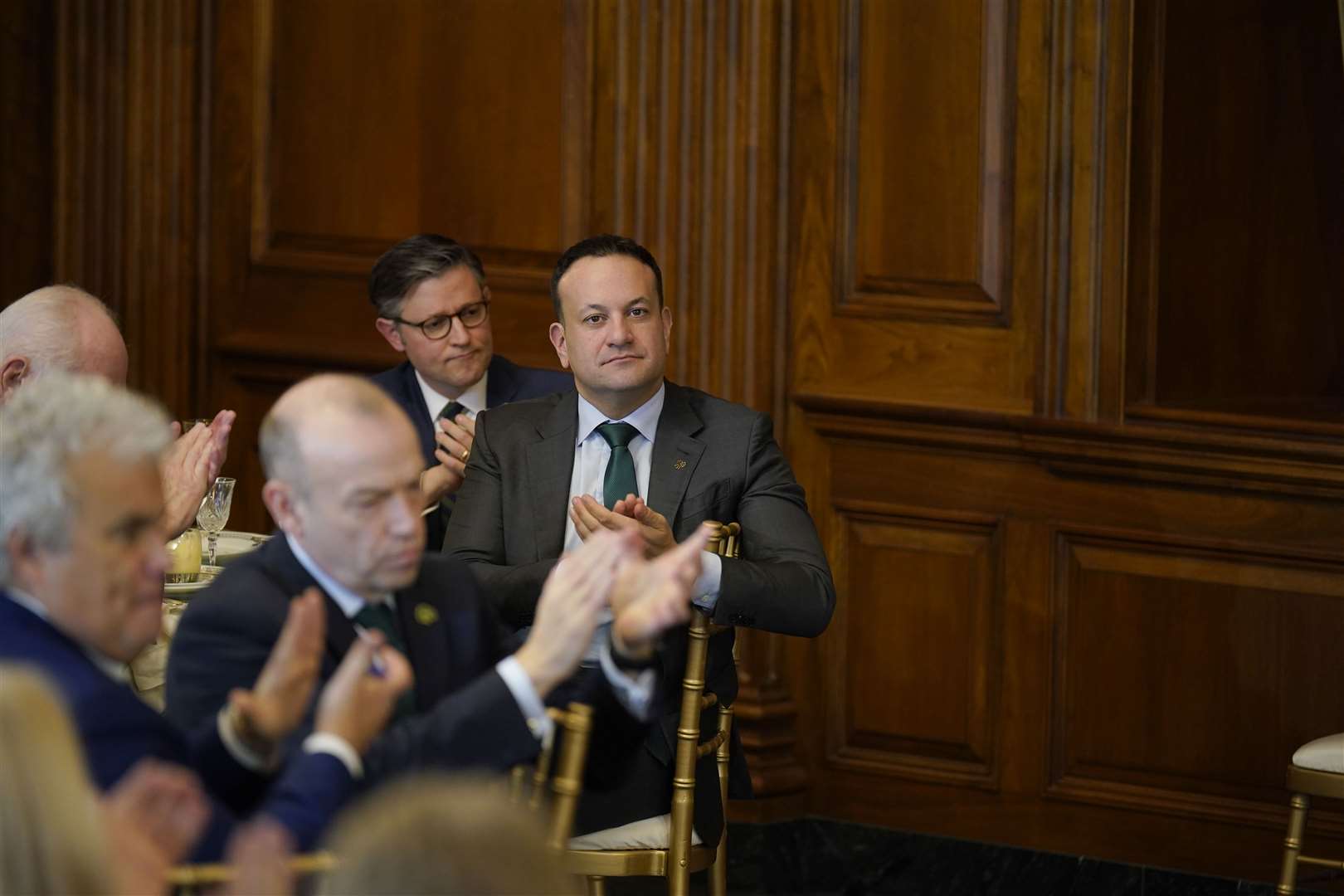 Taoiseach Leo Varadkar during the annual ‘Friends of Ireland Luncheon’ hosted by Speaker Mike Johnson on Capitol Hill in Washington, DC. (Niall Carson/PA)