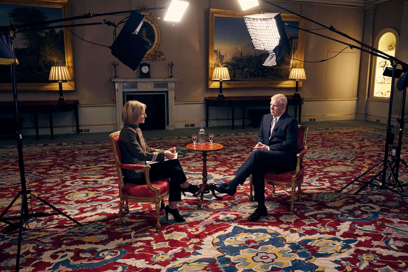 The Duke of York spoke about his links to Jeffrey Epstein in an interview with Emily Maitlis for BBC Newsnight (Mark Harrison/BBC/PA)