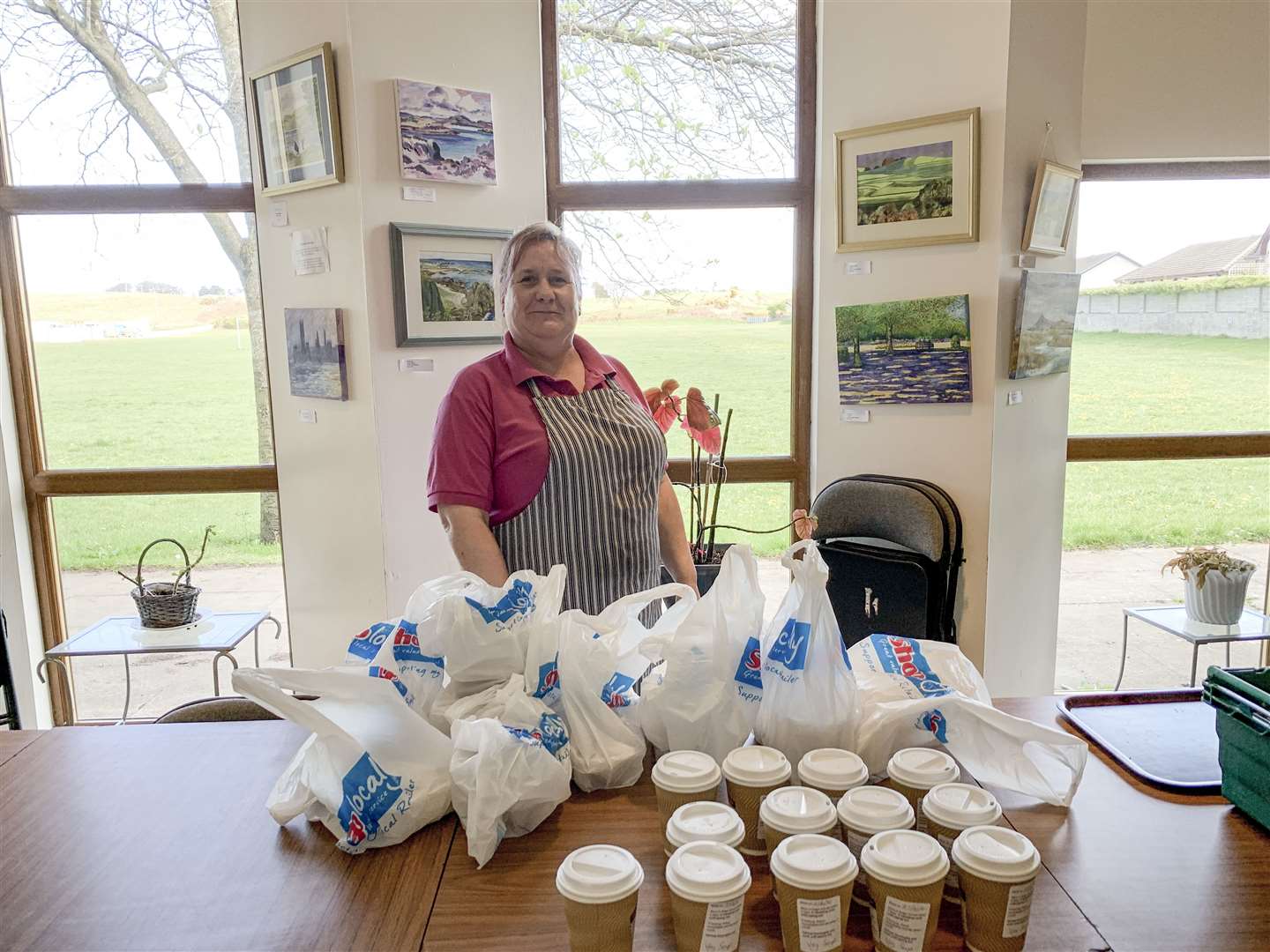 Moray Council catering assistant Marie Fraser.