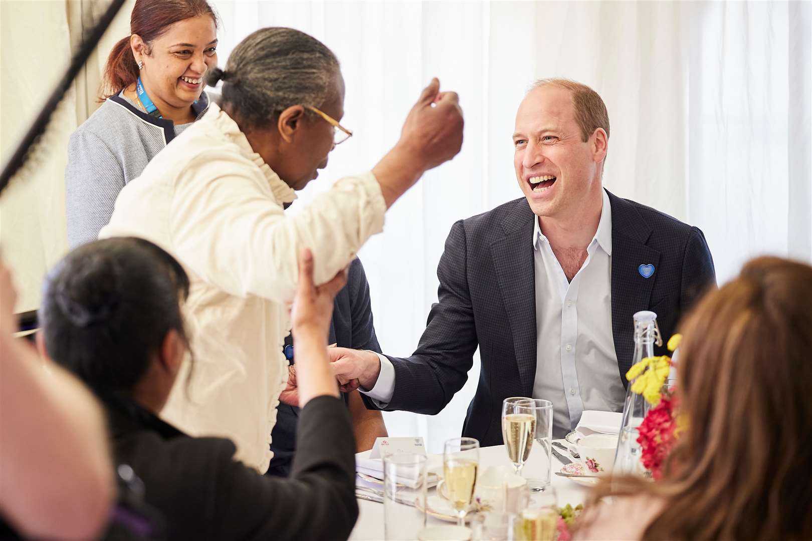 William enjoying the party at St Thomas’ Hospital (Tom Dymond/NHS Charities Together/PA)
