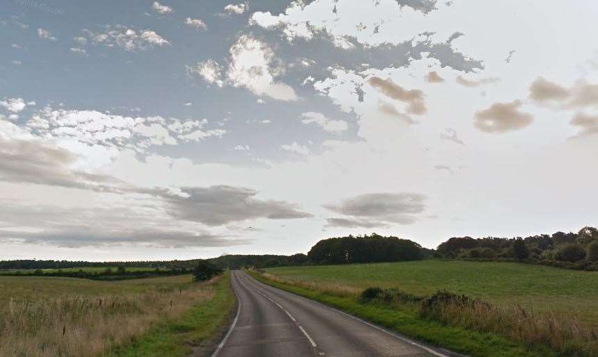 The A96 between Lhanbyde and Fochabers. Image courtesy of GoogleMaps.