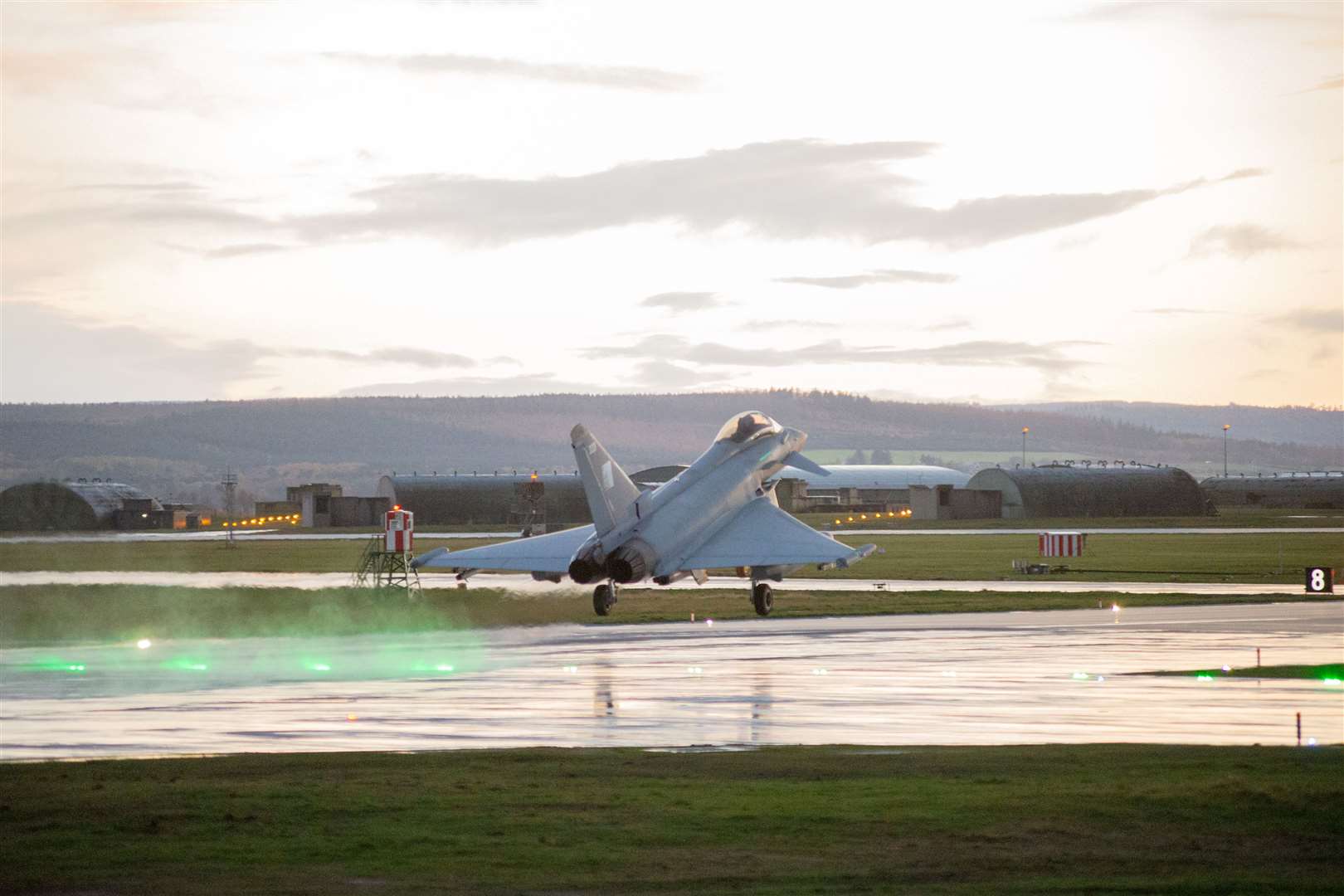 A Typhoon FGR4 at RAF Lossiemouth. Picture: Daniel Forsyth.