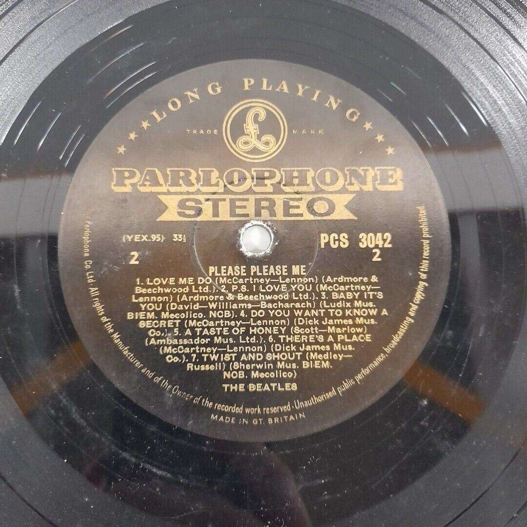 The Parlophone black and yellow label (Cancer Research UK/PA)