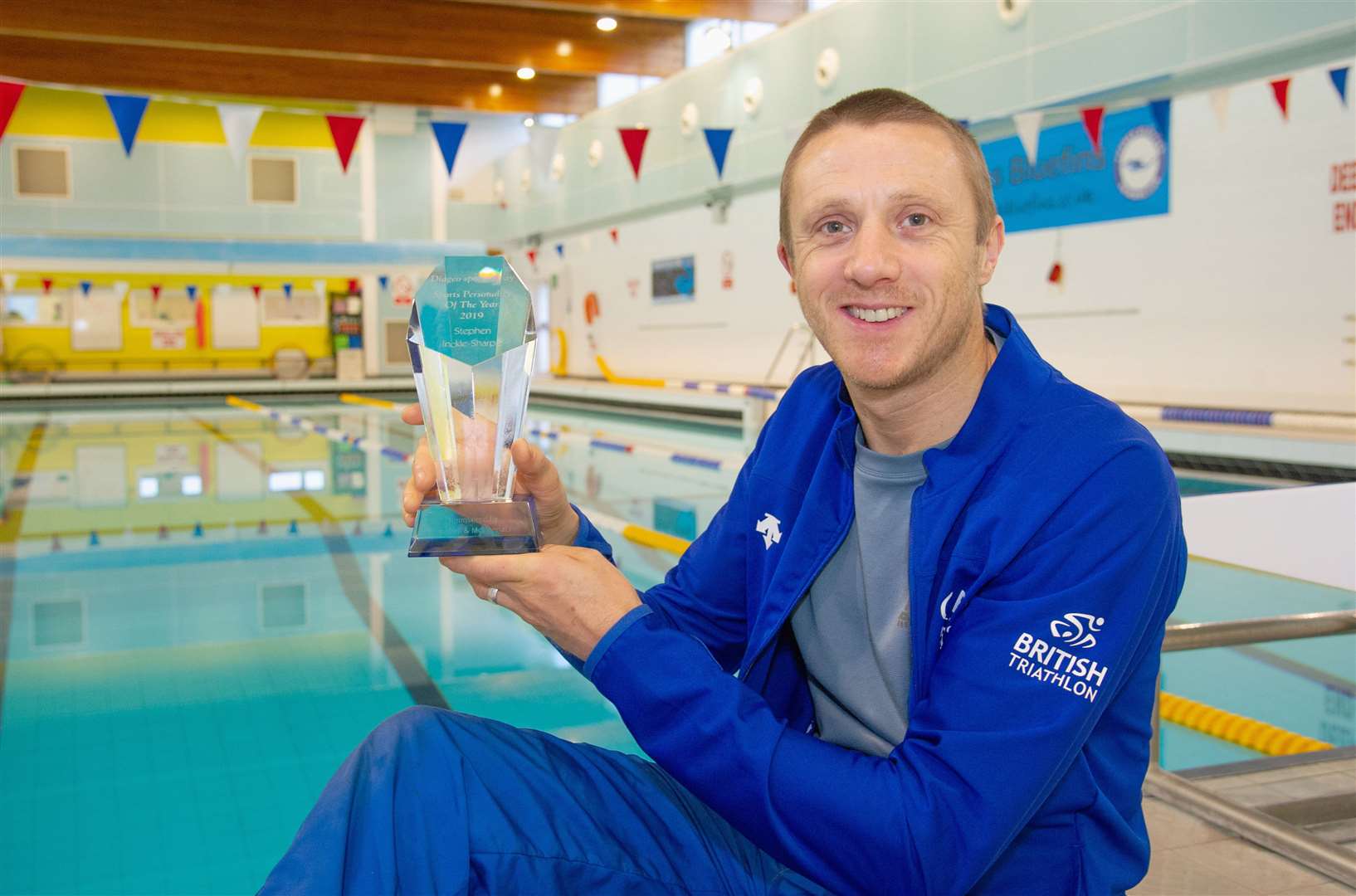 Triathlete Stephen Sharpe, from Forres, has been named as the Diageo sportMoray Sport Personality of the Year - sponsored by Campbell & McConnachie Financial Planners. Picture: Daniel Forsyth