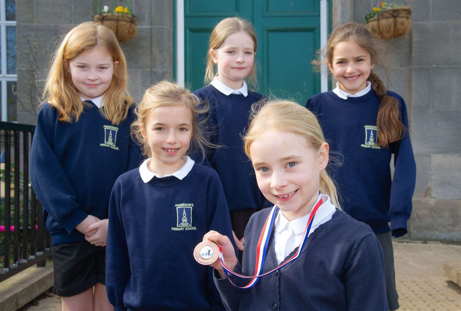 Anderson's P4/5 Girls came 2nd in the Moray Schools Cross Country event.