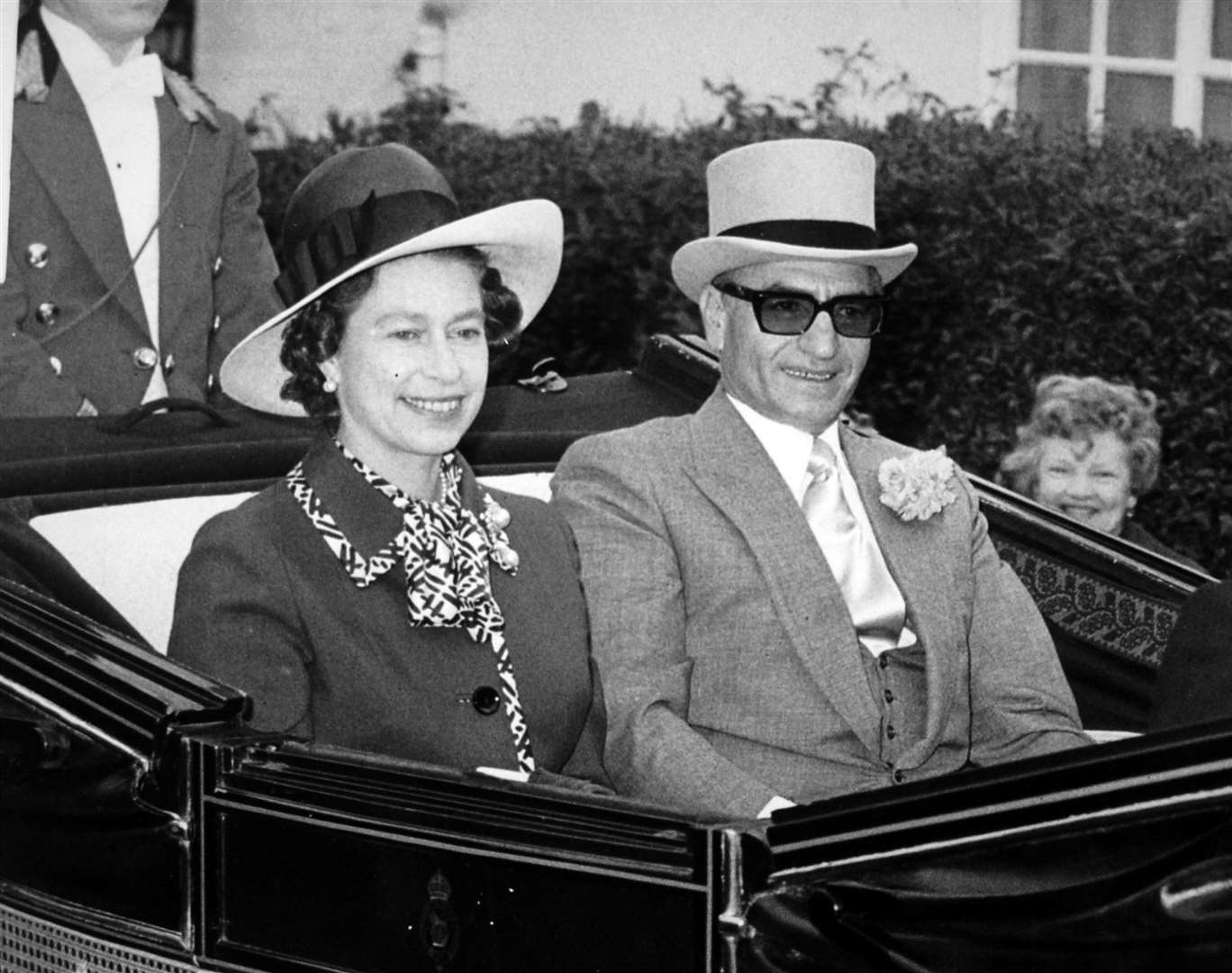 The Queen with the then Shah of Iran (Archive/PA)