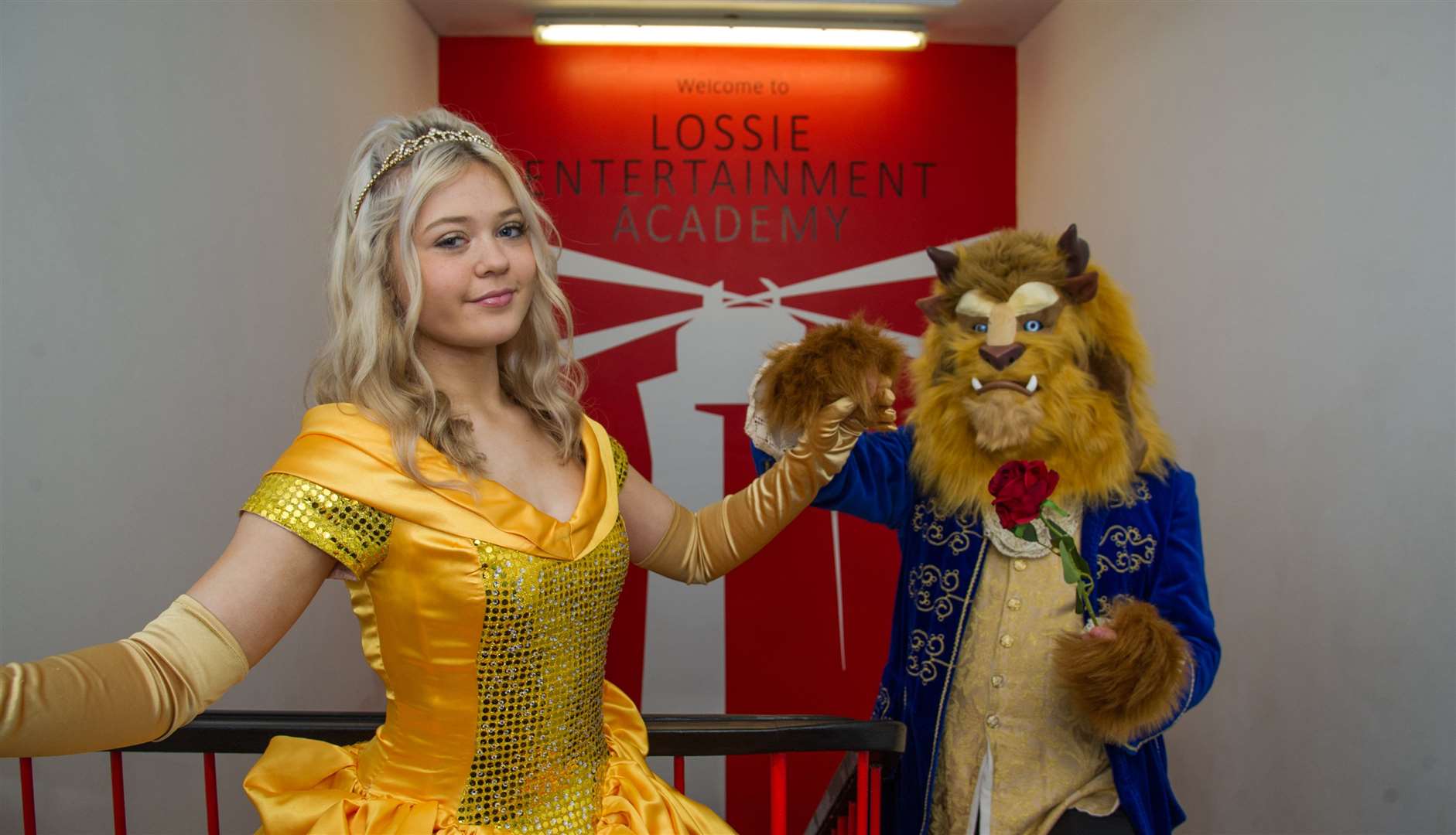 Beauty is Sophie Collins and Daniel Goddard as Beast...Lossiemouth Entertainment Academy are putting on a show called A Magical Christmas Show. ..Picture: Becky Saunderson..
