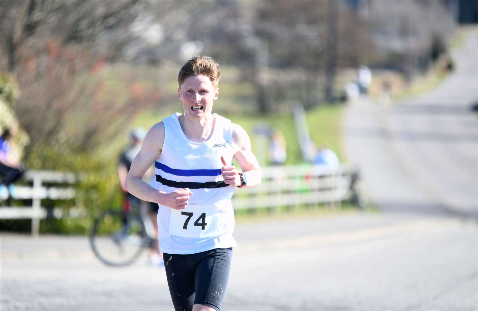 Third male was Scott Macleod from Edinburgh AAC. Picture: Becky Saunderson..