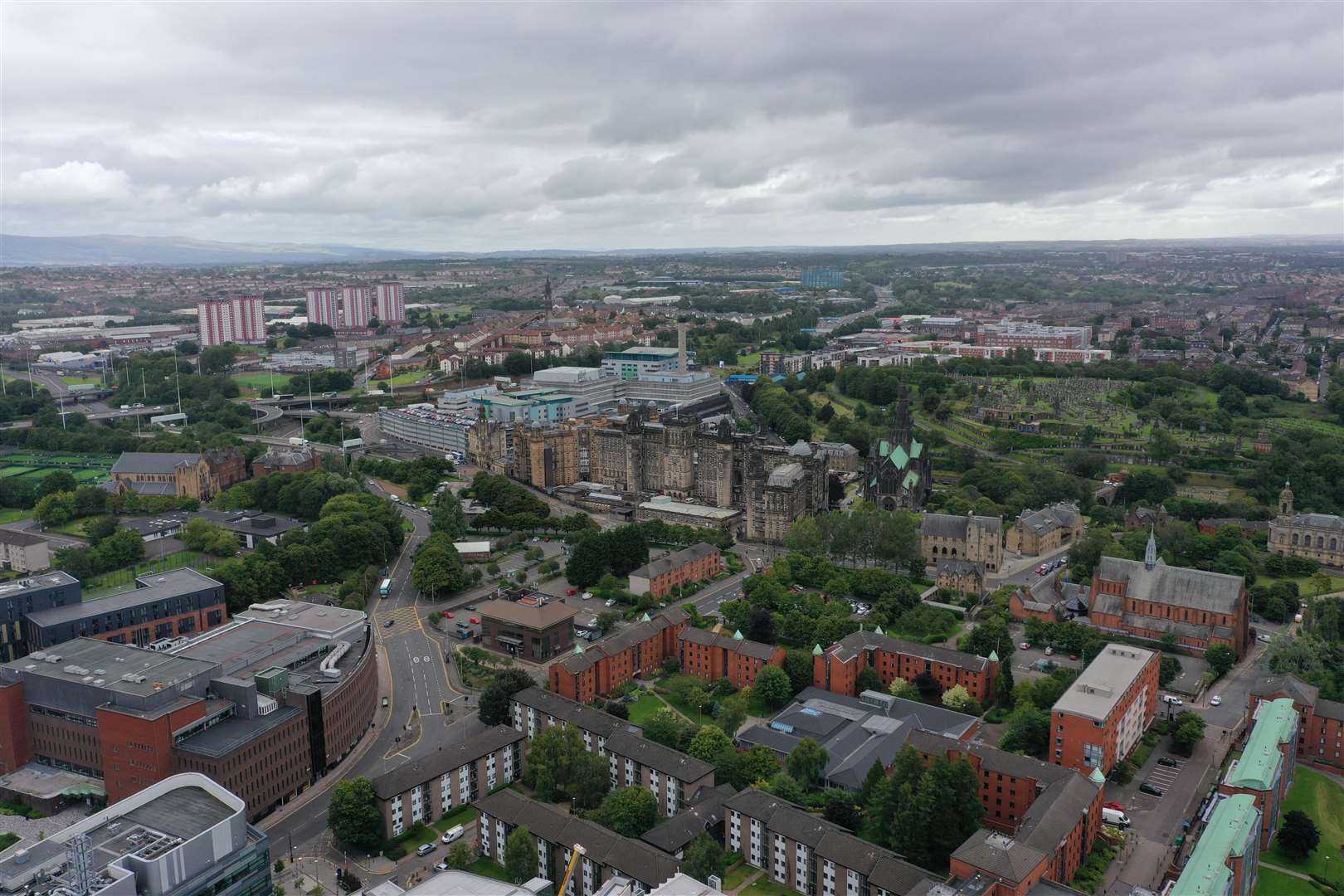 A view of Glasgow. The biggest percentage gap between the cost of renting and owning a home was found in Scotland, according to Halifax (Richard McCarthy/PA)