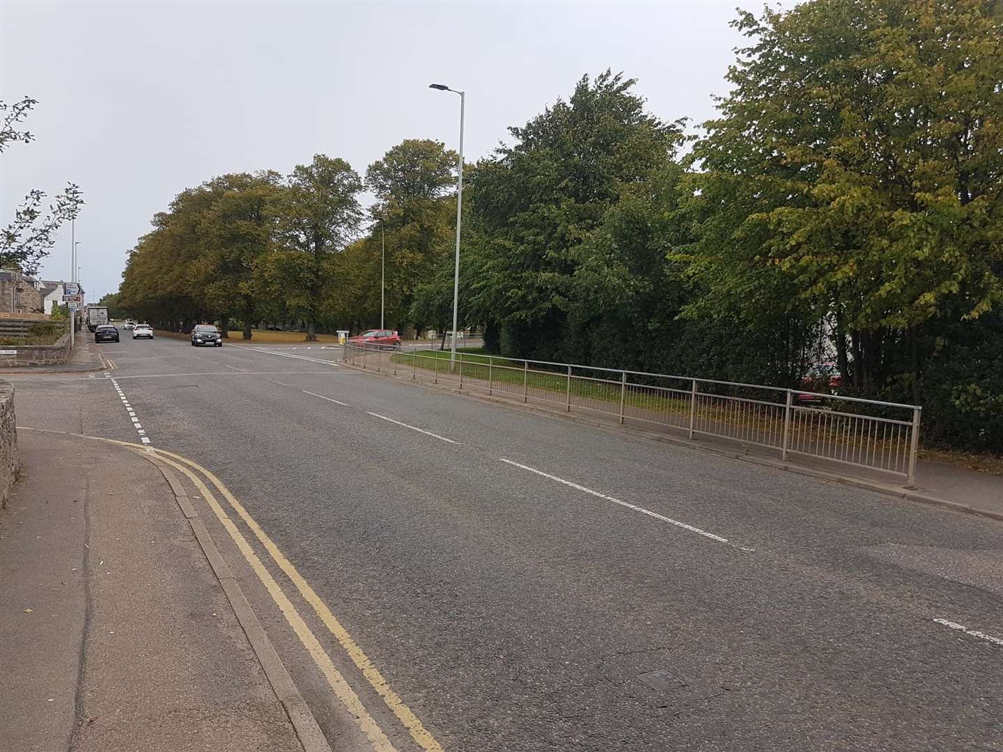 The junction of Grantown Road, Thornhill Road and Orchard Road can be dangerous for young children crossing on their own.