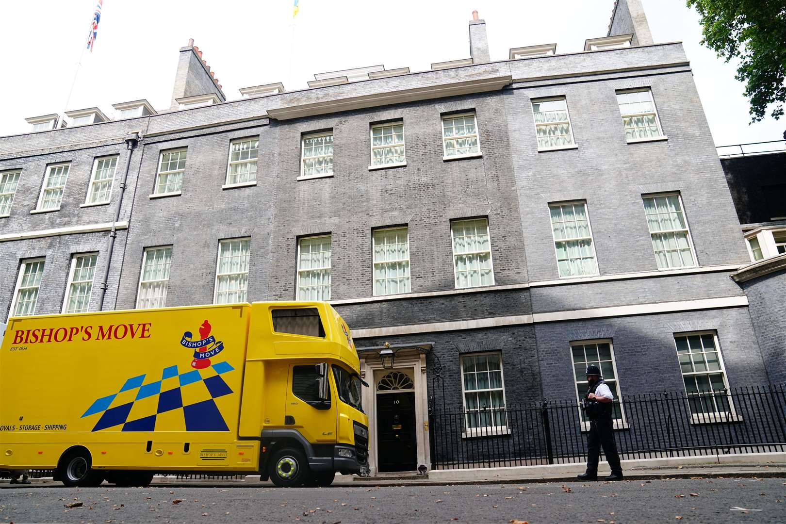 Removal vans were seen in Downing Street last week (Victoria Jones/PA)