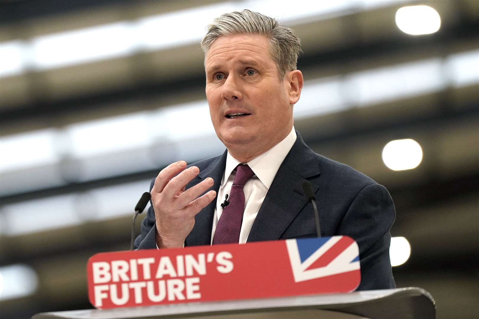 The poll did not provide universal good news for Labour either as only 30% of people said they thought they would be better off if Sir Keir Starmer’s party won the next election (Jacob King/PA)