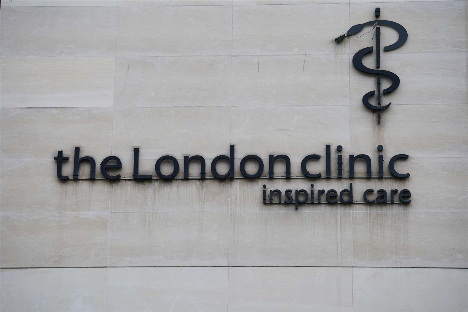 Sign for The London Clinic (PA)