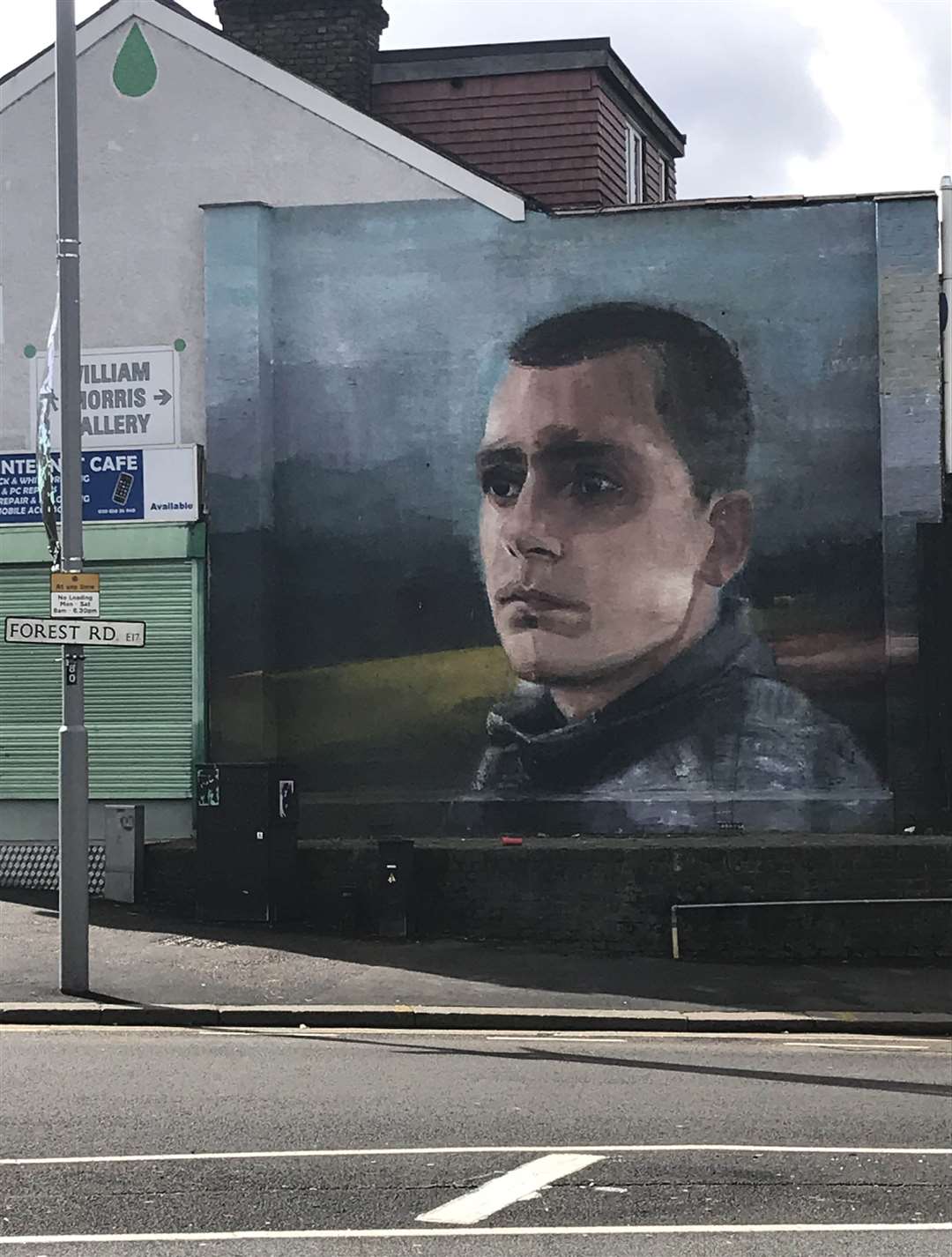 A mural of Joseph Williams-Torres, 20, on Forest Road, Walthamstow, near to where he was shot and killed as he sat in a car. (Emily Pennink/PA)