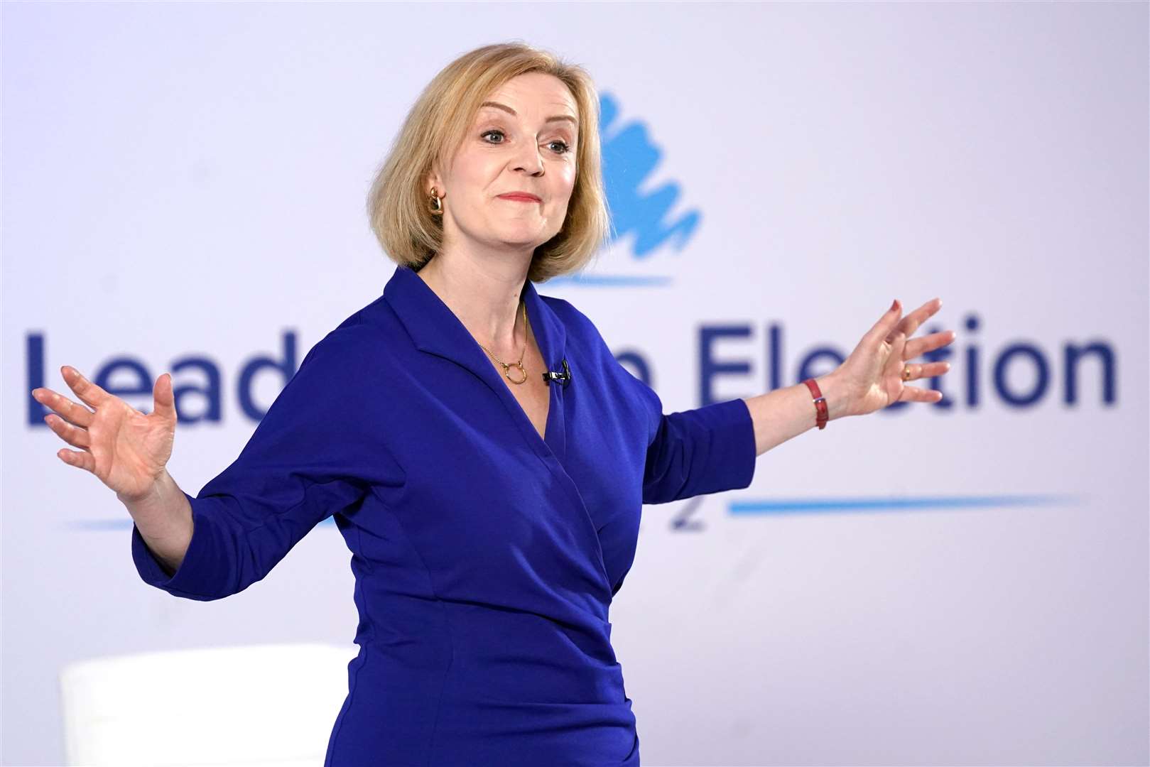 Liz Truss is the frontrunner in the Tory leadership contest (Joe Giddens/PA)