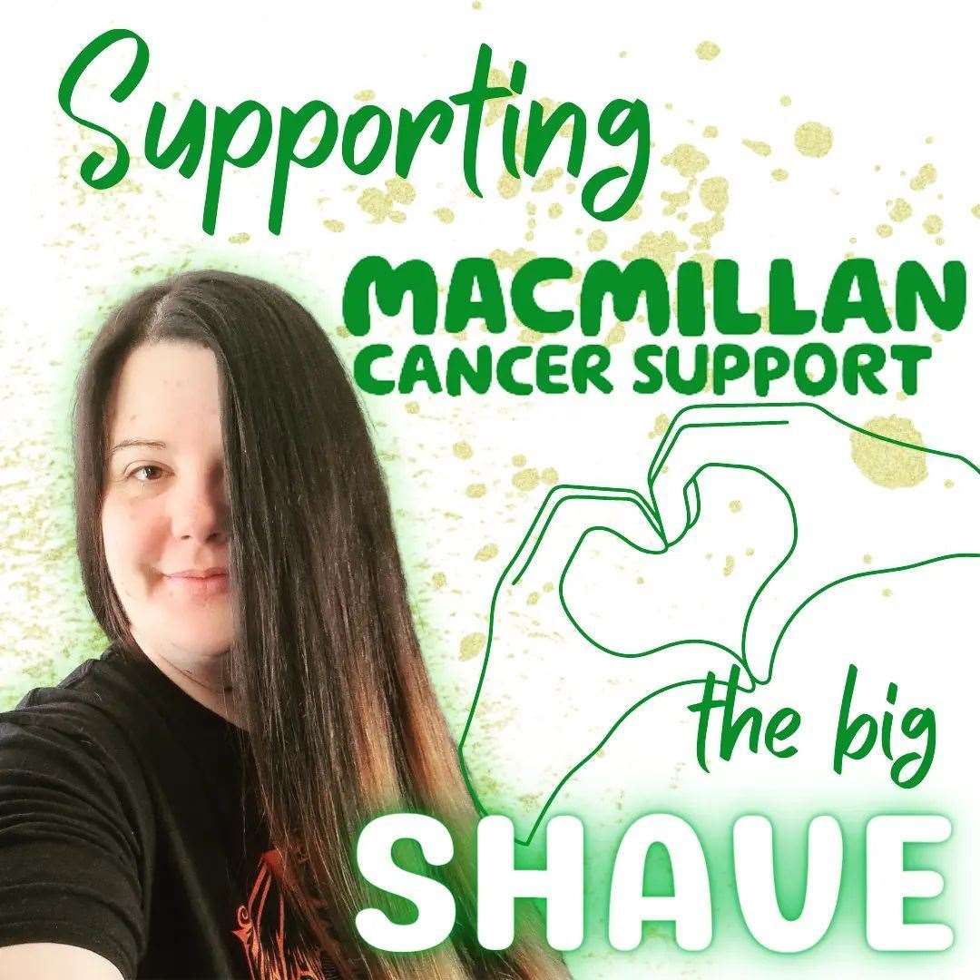 Clare Taylor, who is set to 'Brave The Shave' for Macmillan.