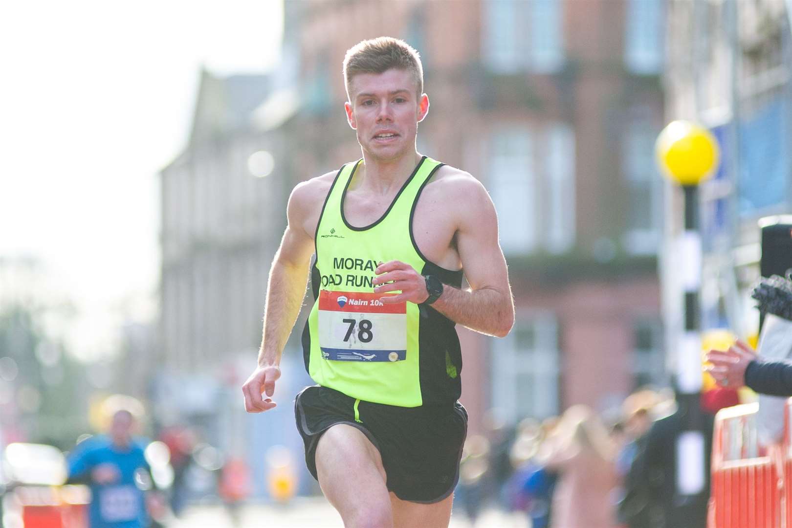 Moray Road Runners' Ewan Davidson was third in the Baxters 10k.