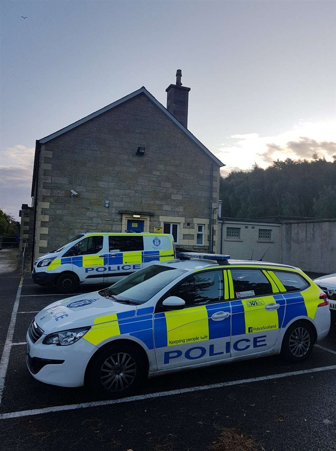 Forres Police Station is open to the public five days-a-week.