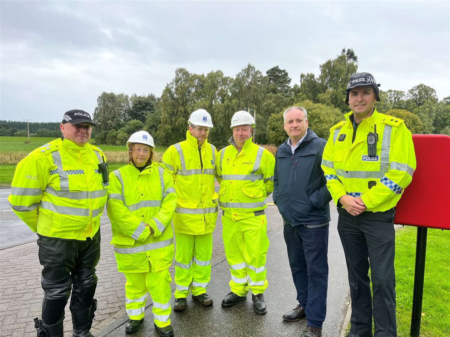 Moray MSP Richard Lochhead met with Transport Scotland, Amey and Police Scotland on-site at Brodie at the end of September last year.