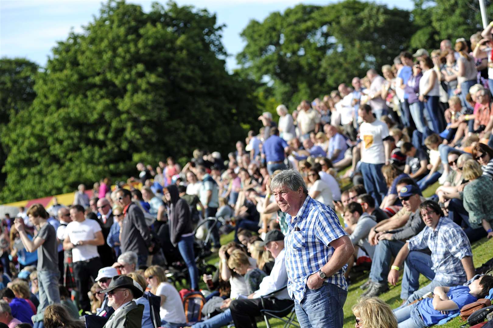 Thousands attended each Piping At Forres event in Grant Park.