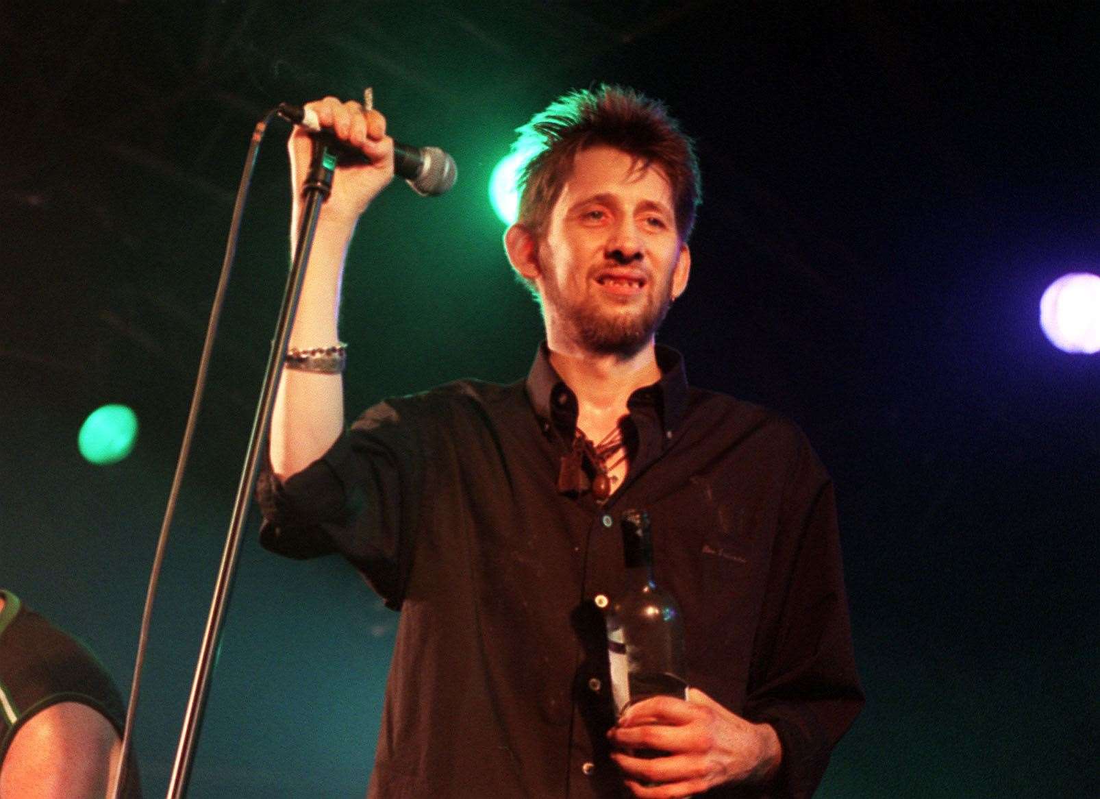 Former Pogues member Shane MacGowan when he was part of his group The Popes, at the 10th annual Fleadh, in Finsbury Park, north London (Michael Walter/AP)
