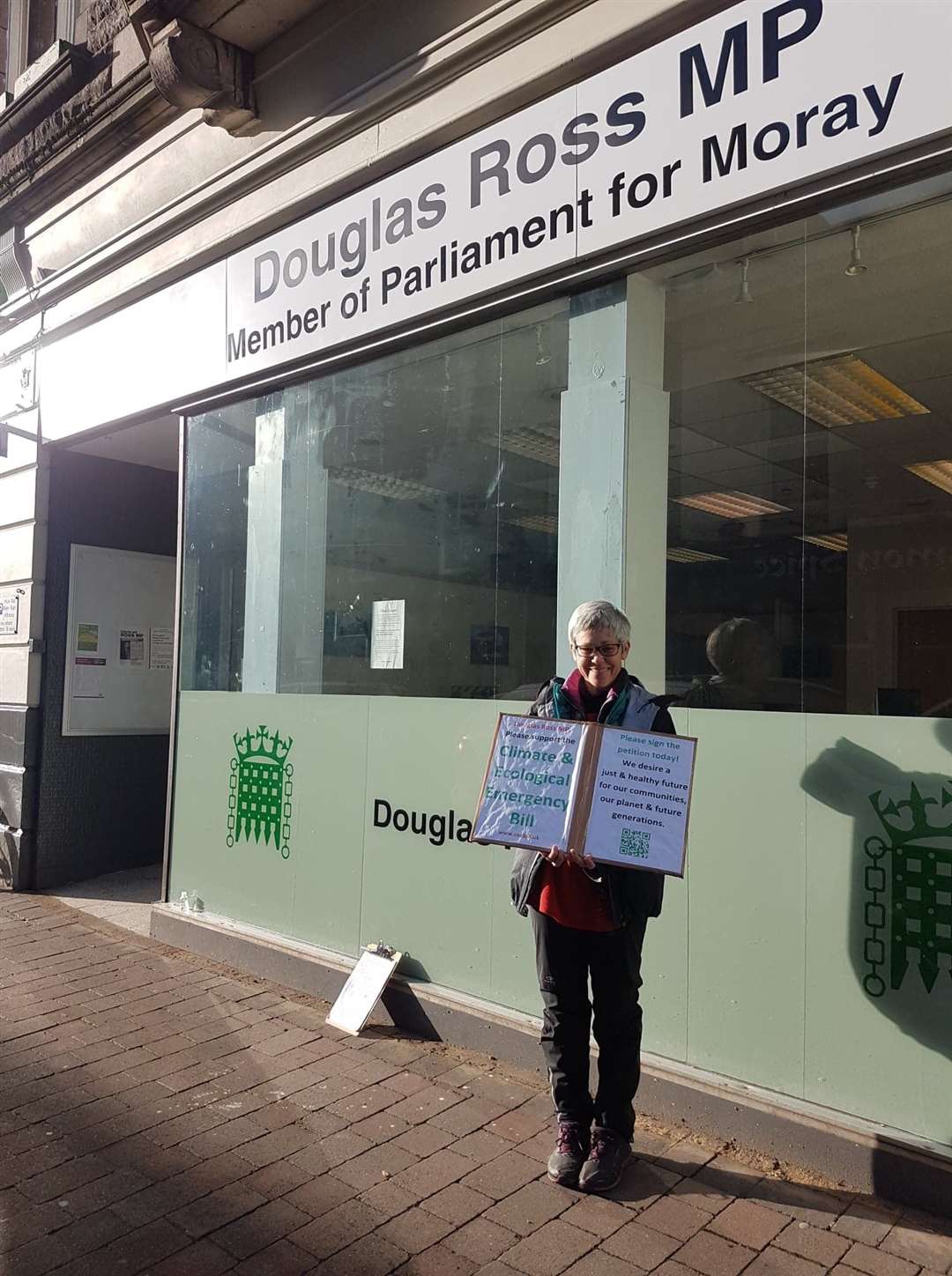 Rachel Winter is outside the constituency office every weekday.