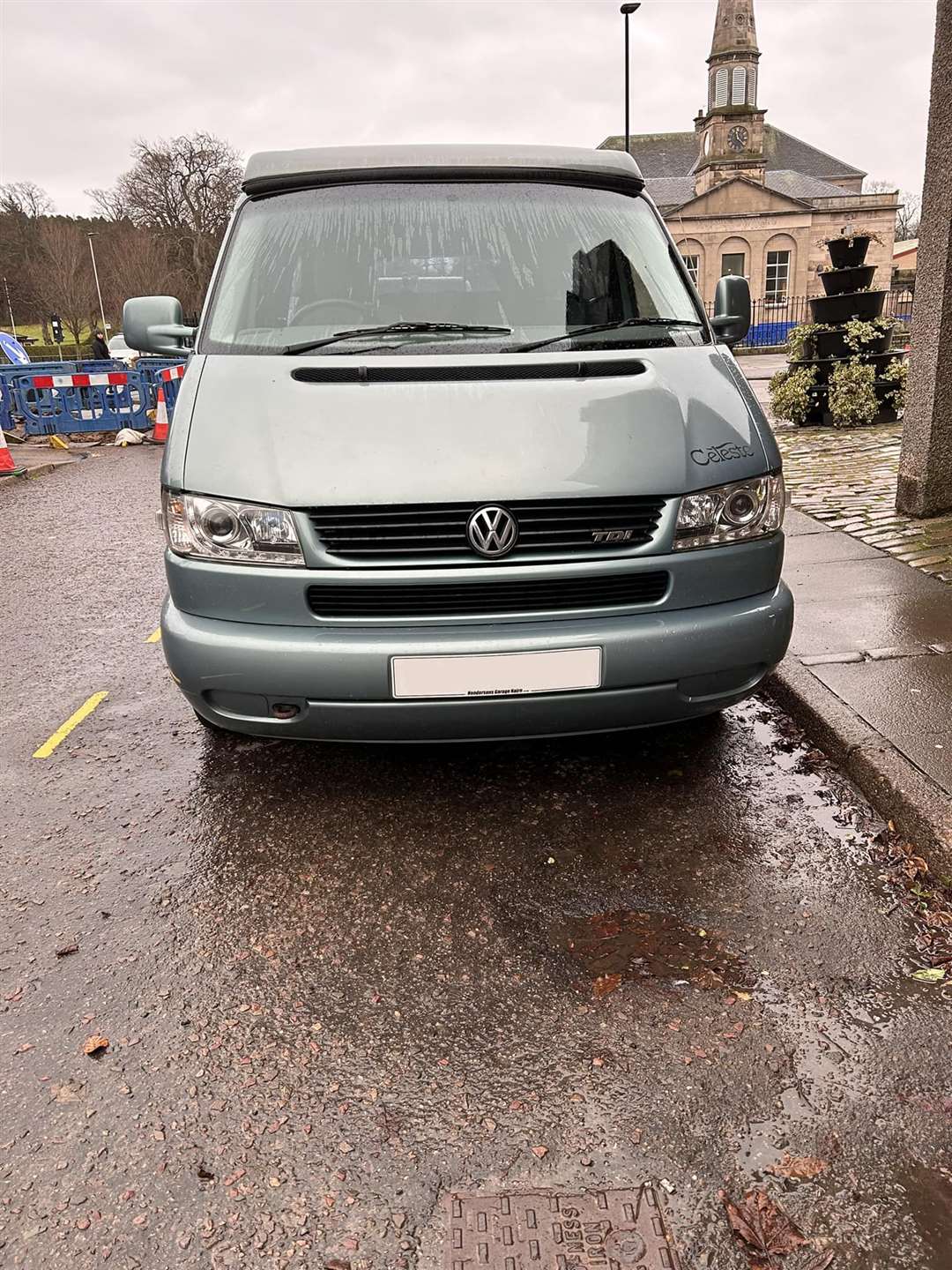 Vehicles without blue badges regularly take up the disabled space at Forres House Community Centre.