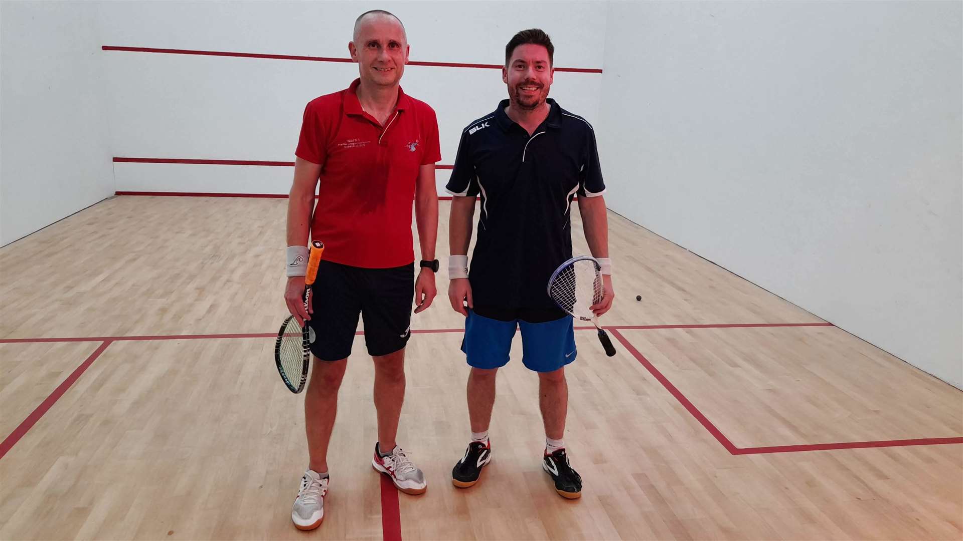Graeme Spreng (right) after his win over John Kynoch.