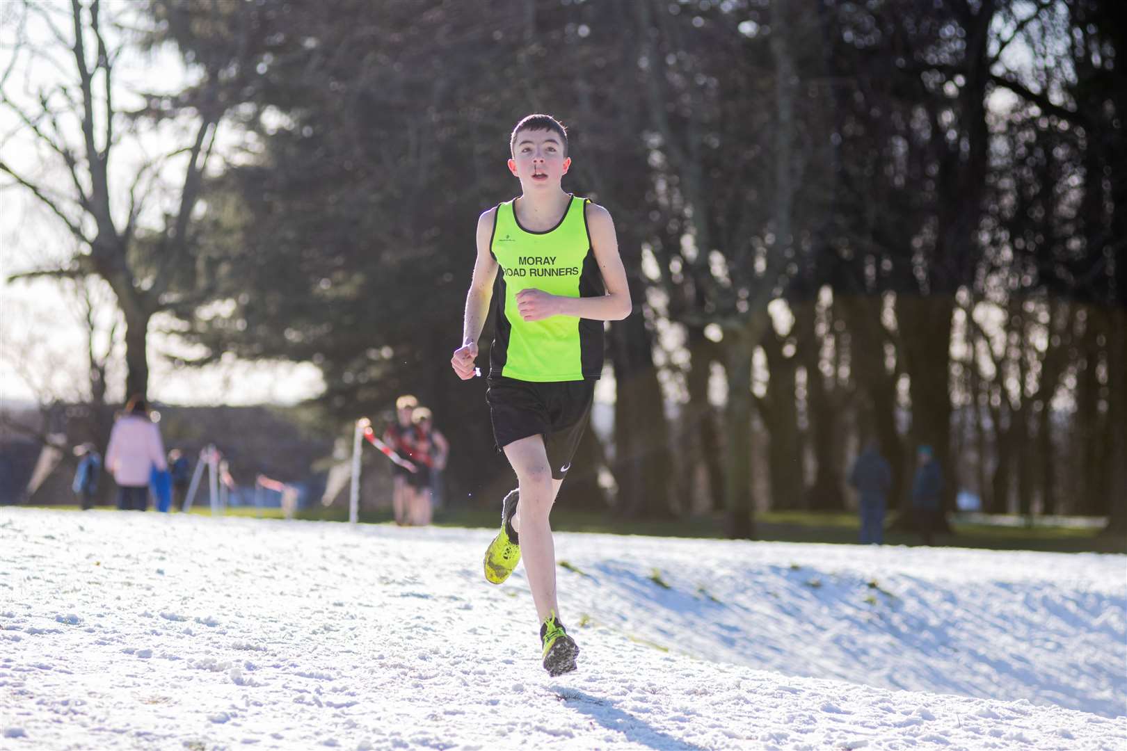 Lewis Paterson - Moray Road Runners - Under 15 Boy's Race...North District X-Country League - Grant Park, Forres - 19/02/2022...Picture: Daniel Forsyth..