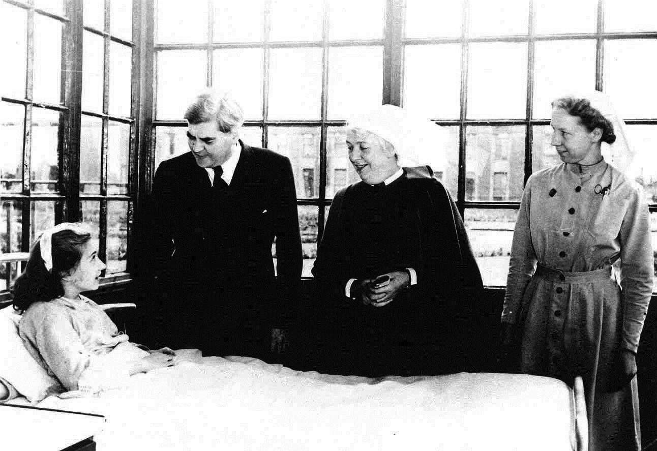 Aneurin Bevan’s visit to Park Hospital, Davyhulme, Manchester on the first day of the NHS in 1948 (Trafford Healthcare NHS Trust)