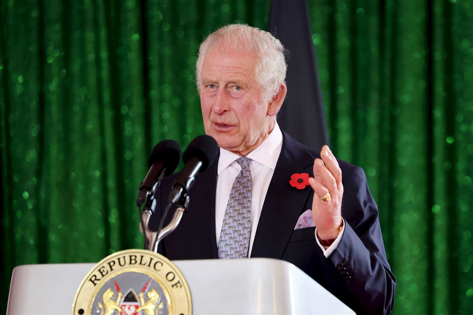 The King recorded a message for the AI Safety Summit before he left for his state visit to Kenya (Chris Jackson/PA)