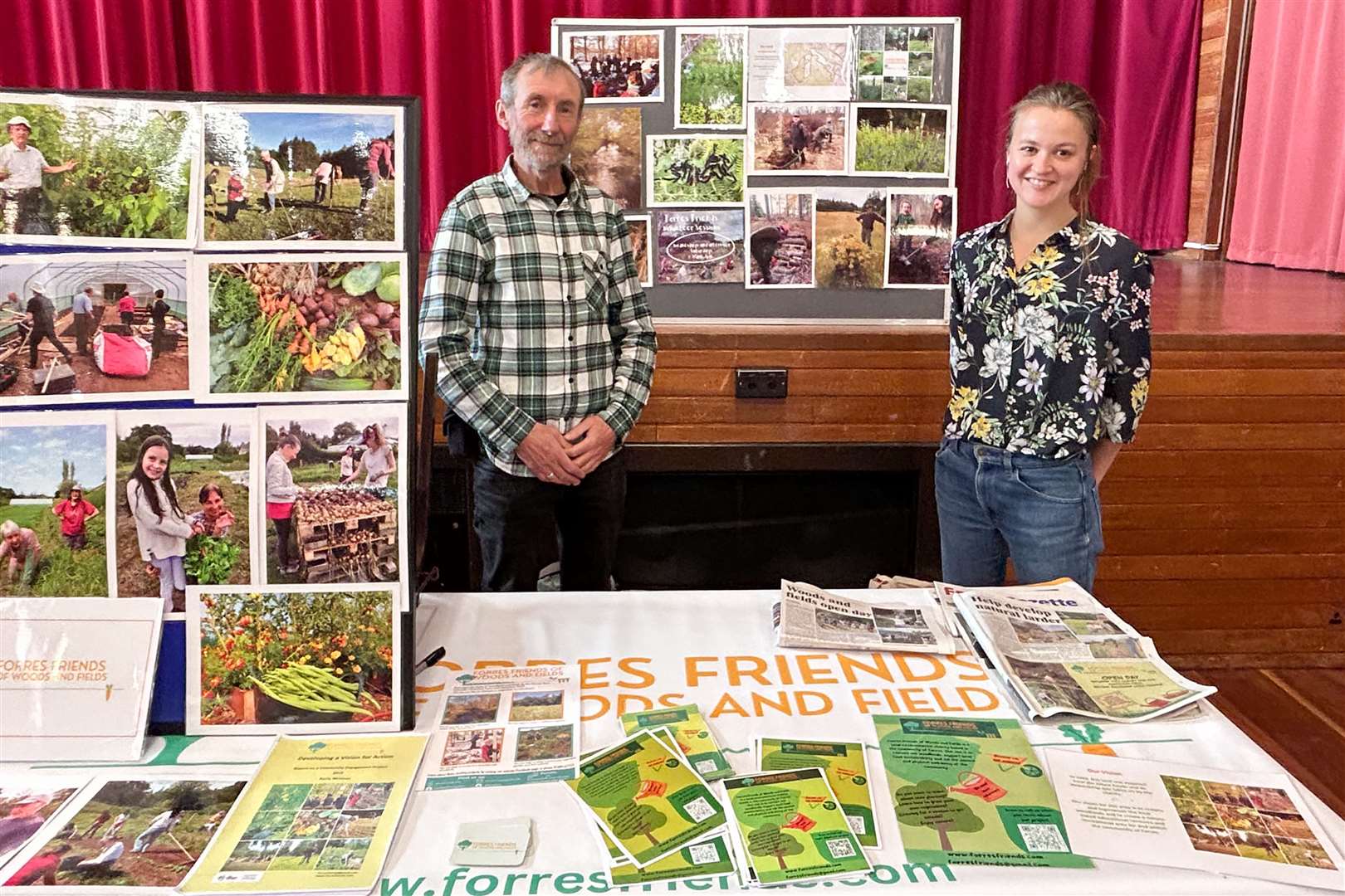 Forres Friends of Woods and Fields were represented at the community marketplace. Picture: Louise Nicol