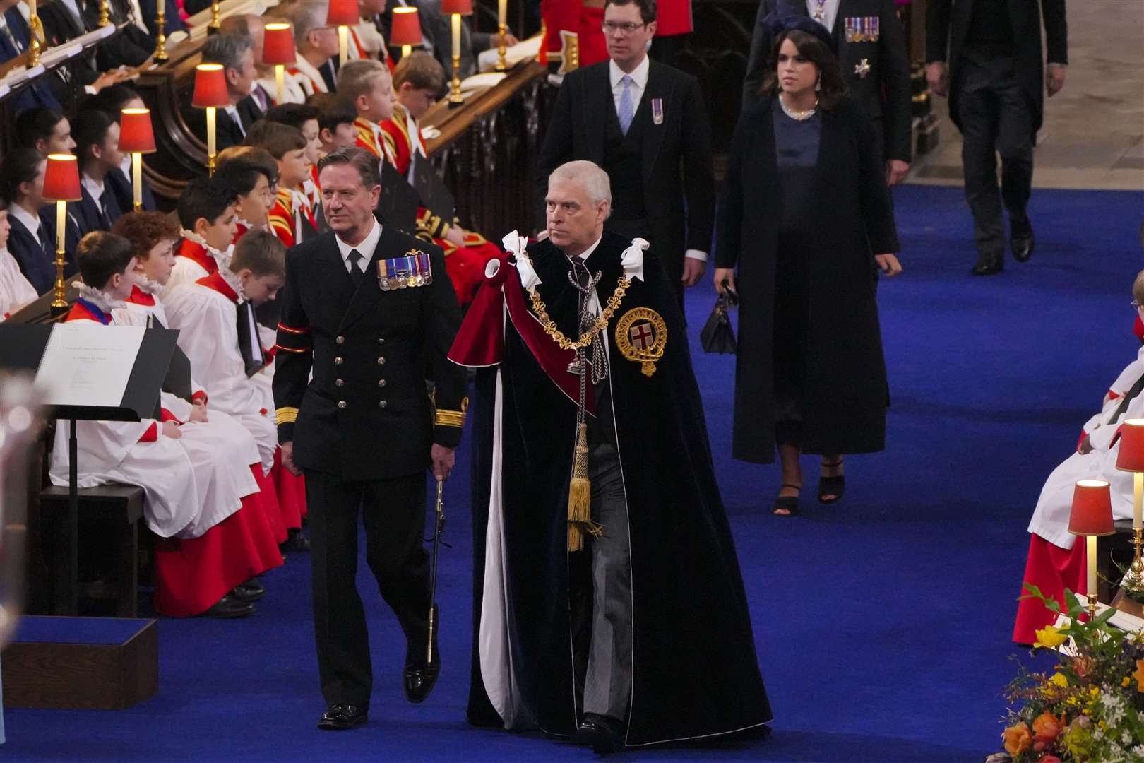 The Duke of York (right) attending the King and Queen’s coronation ceremony in May (Aaron Chown/PA)