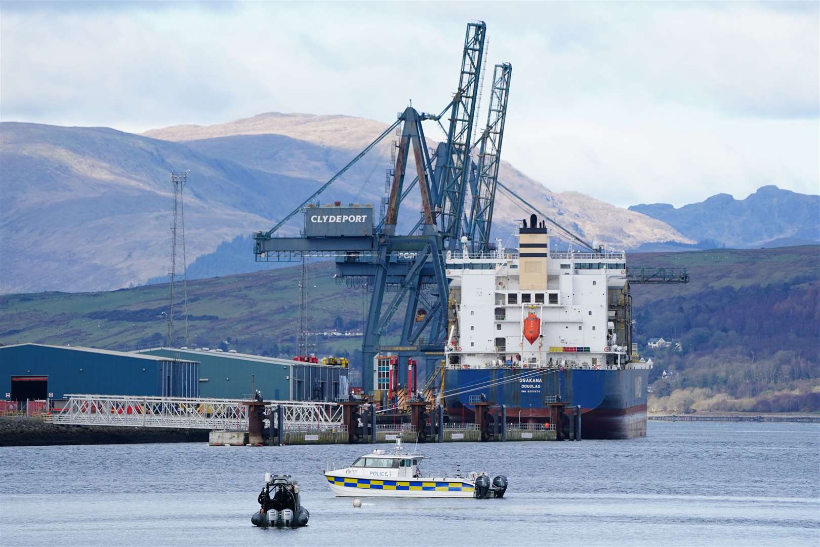 View of Greenock, Inverclyde, where Humza Yousaf gave a speech to SNP activists (Jane Barlow/PA Wire).