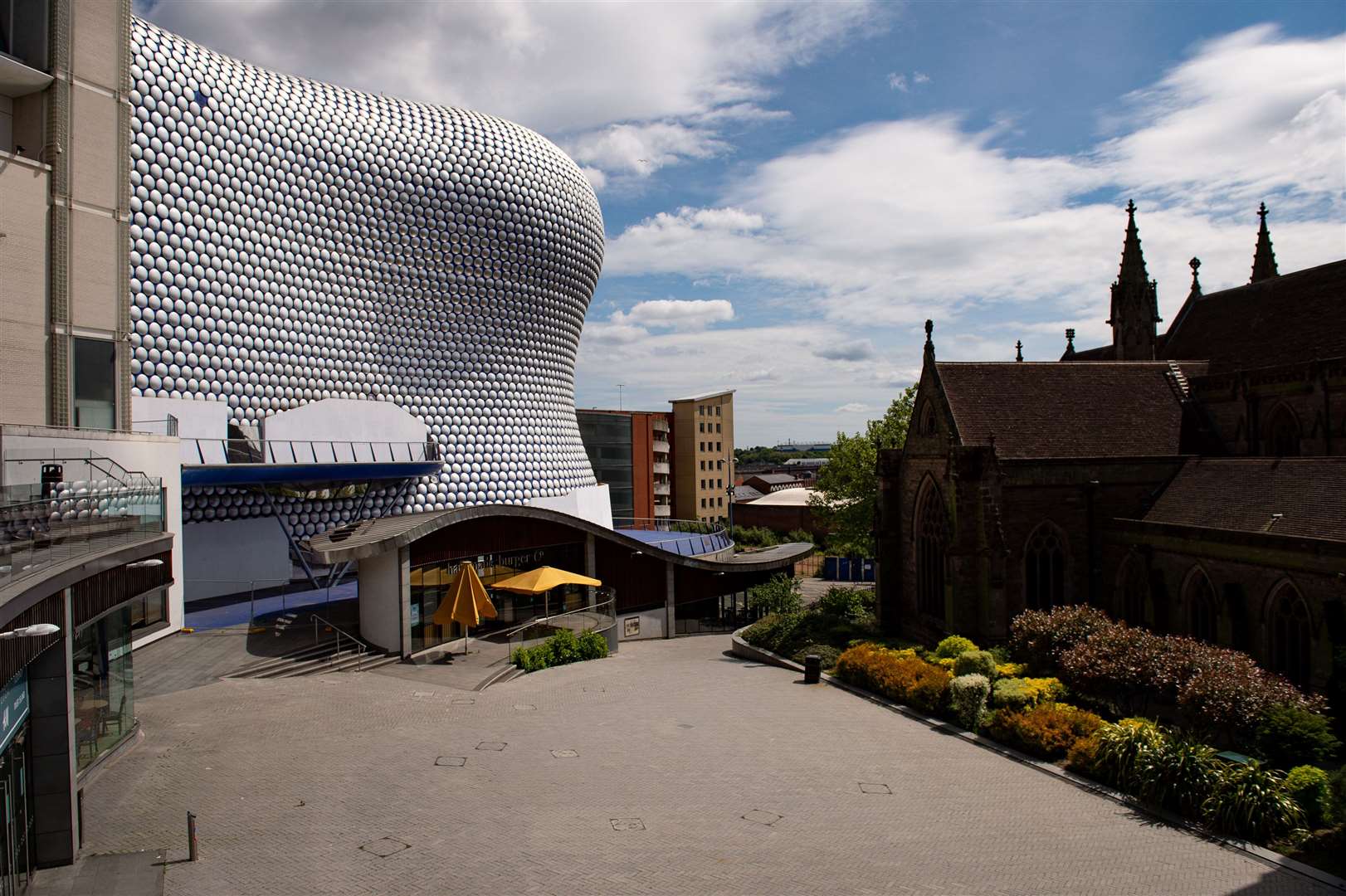 A near-deserted Bullring shopping centre in Birmingham (Jacob King/PA)