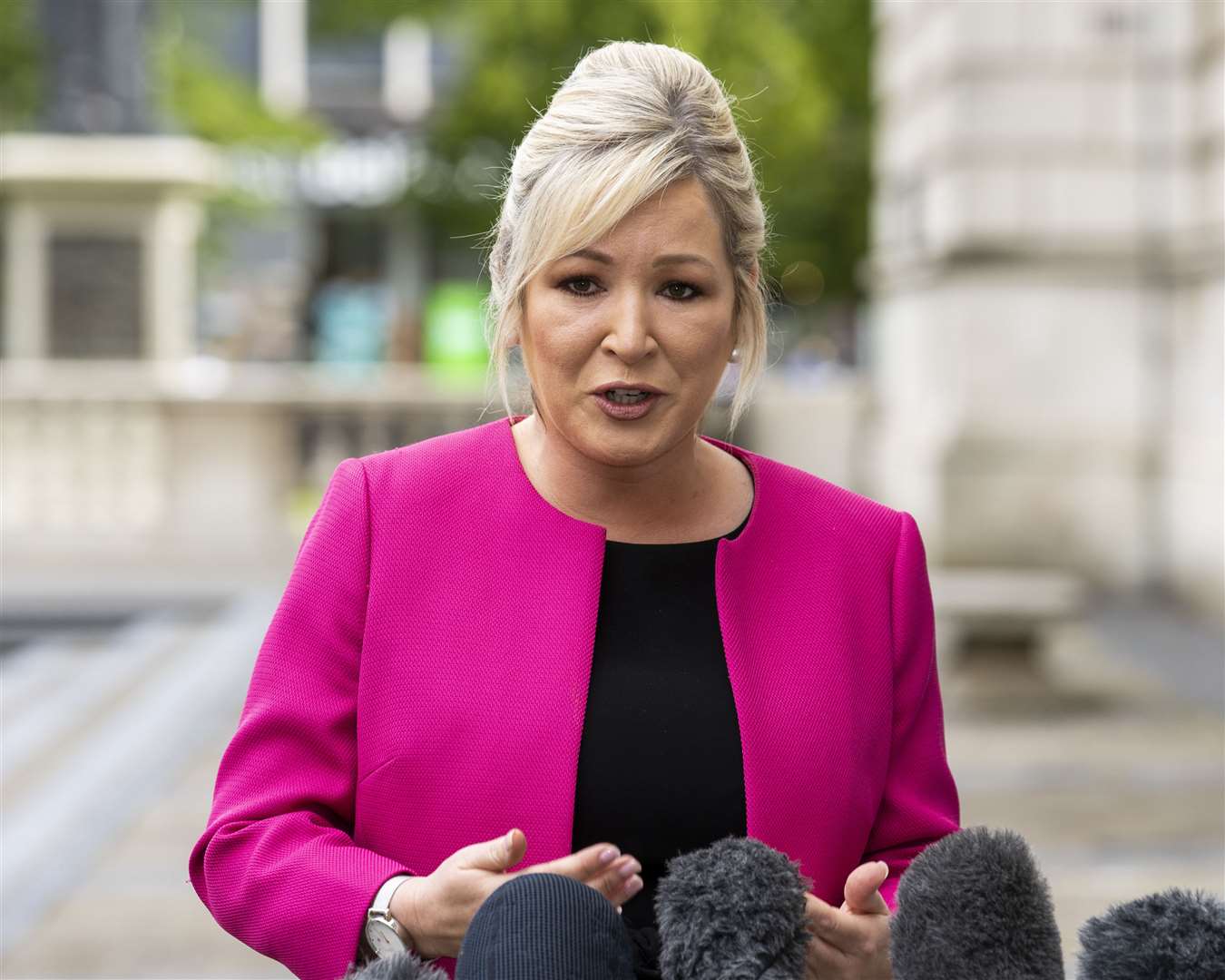 Sinn Fein Vice-President Michelle O’Neill said the UK Government needed to stop ‘pandering to the DUP’ (Liam McBurney/PA)
