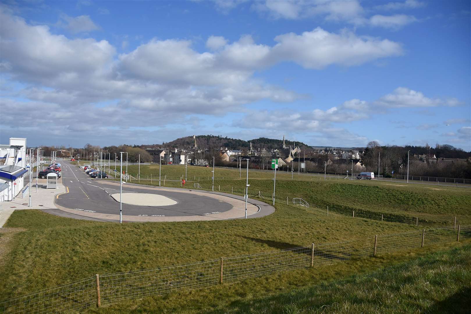 Proposed site of tree planting at Forres Train Station.