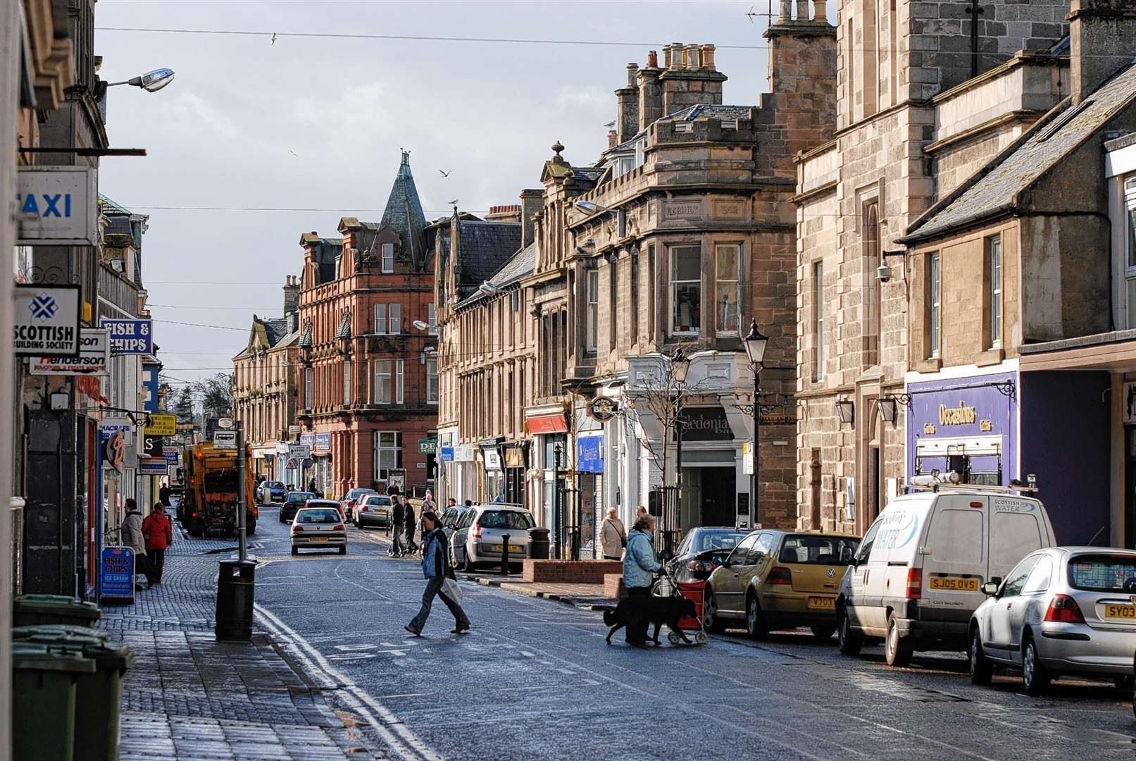Nairn High Street has several independent businesses.