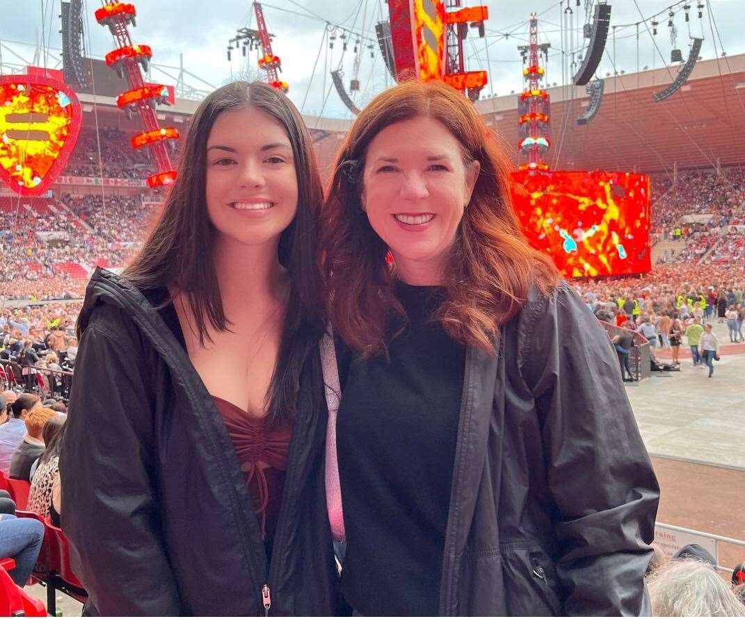 Denise Buie and Alyssa Midence travelled 4,000 to see Ed Sheeran in Sunderland (Northumbria Police/PA)