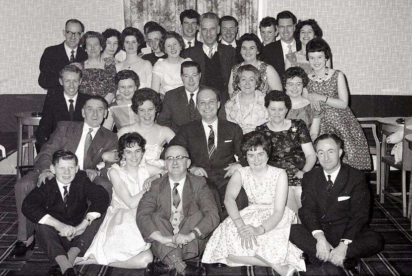 Co-op staff dance in the Queen's Hotel, February 1962. Picture by FHT.