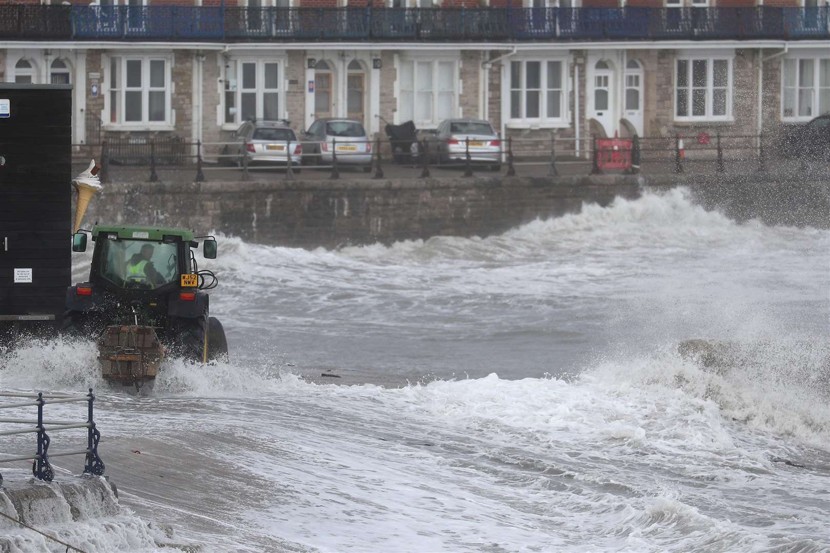 Stormy weather in October saw efforts to deliver flood protection in the face of the ongoing coronavirus battle (Steve Parsons/PA)