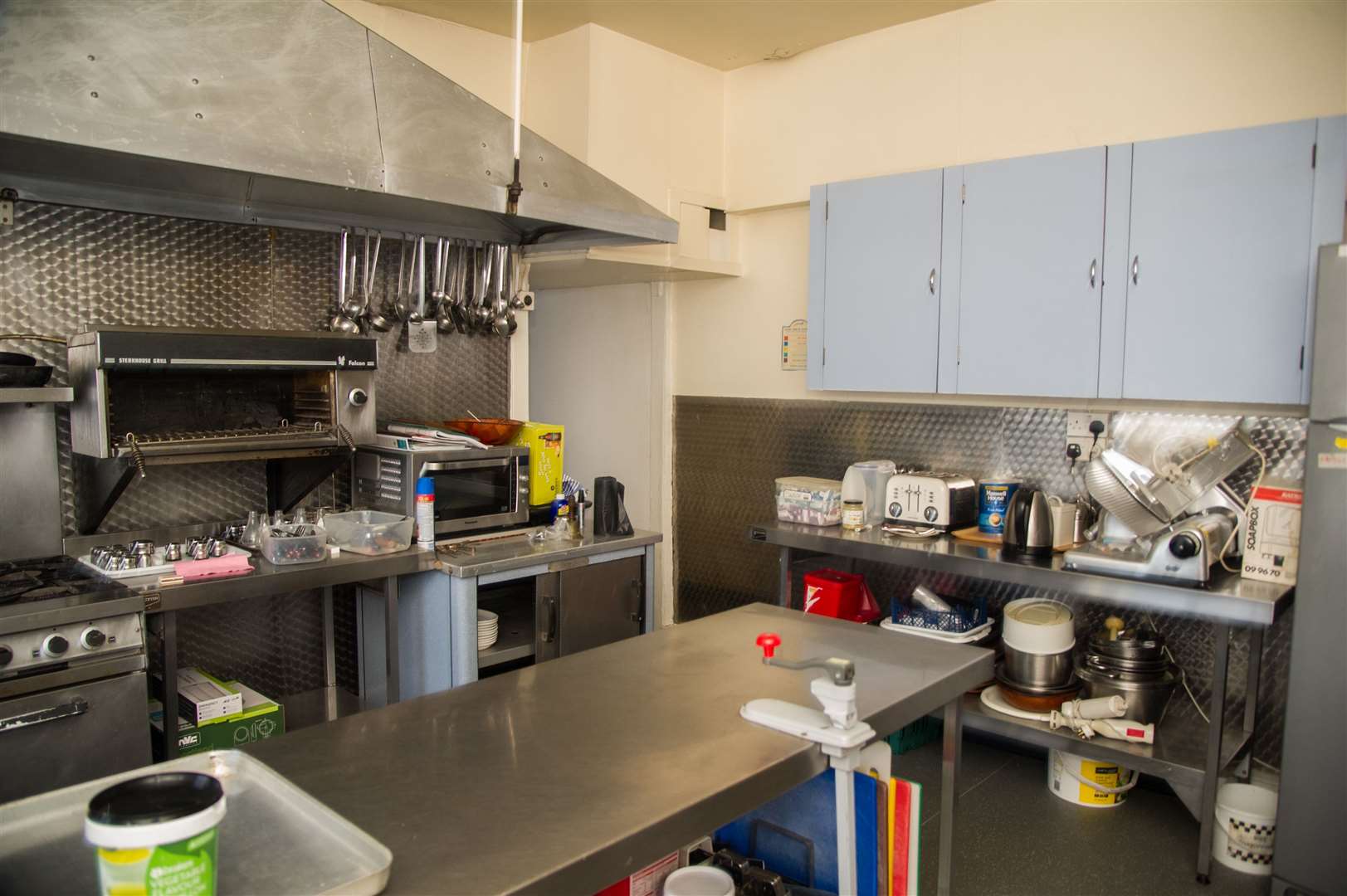 One of the hotel's kitchens on the ground floor.