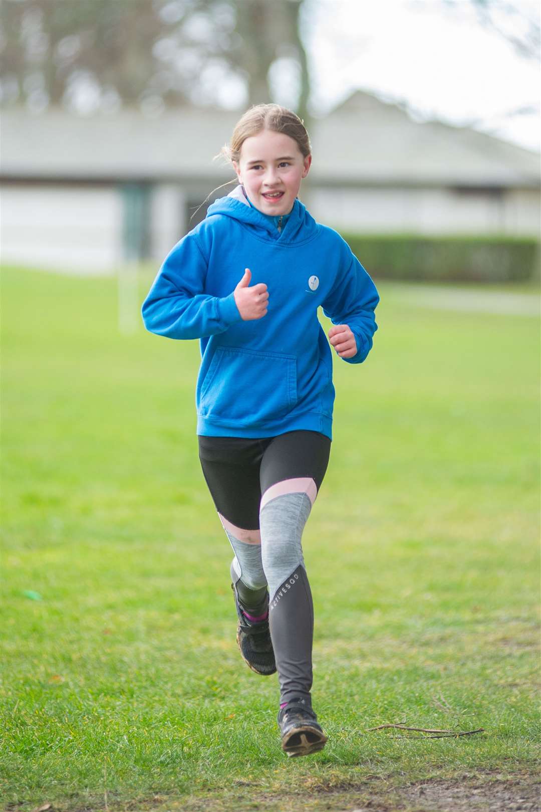 3rd overall in the P6-7 Girls race was Isla Thompson from Andersons Primary School...Forres Harriers' organised Forres Primary Schools Cross Country, held at Grant Park, Forres...Picture: Daniel Forsyth..