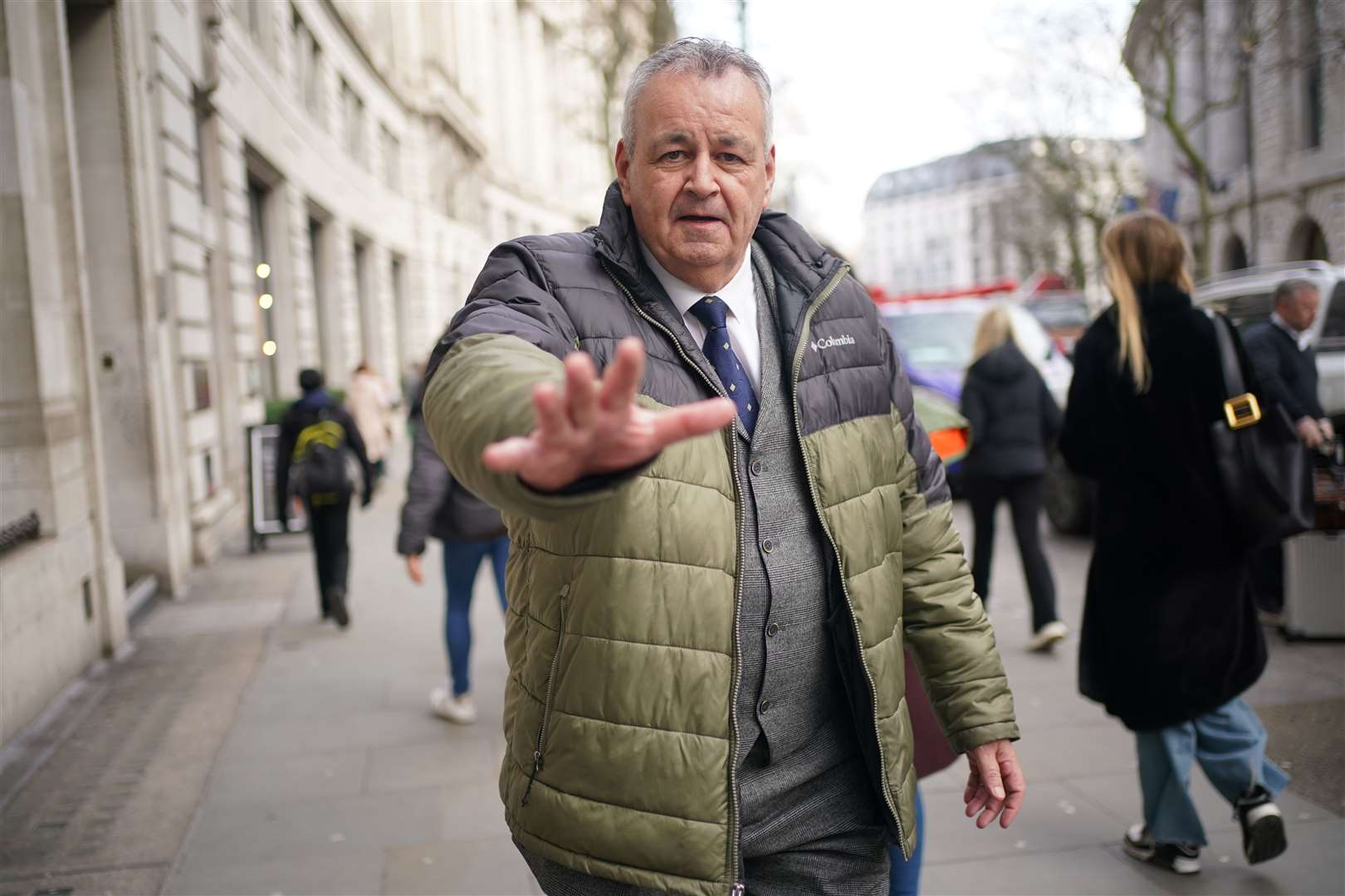 Former Post Office investigator, Raymond Grant, outside Aldwych House, central London, after giving evidence to phase four of the Post Office Horizon IT inquiry (Yui Mok/PA)