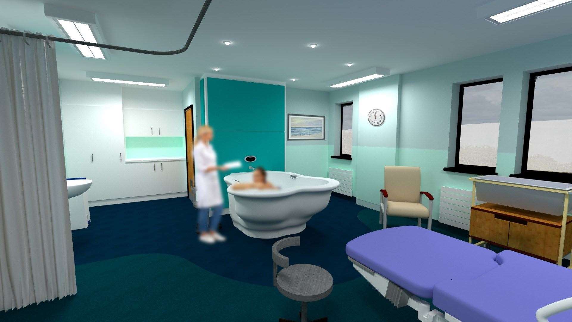 The new birthing pool facility at Dr Gray's is set to look like this.