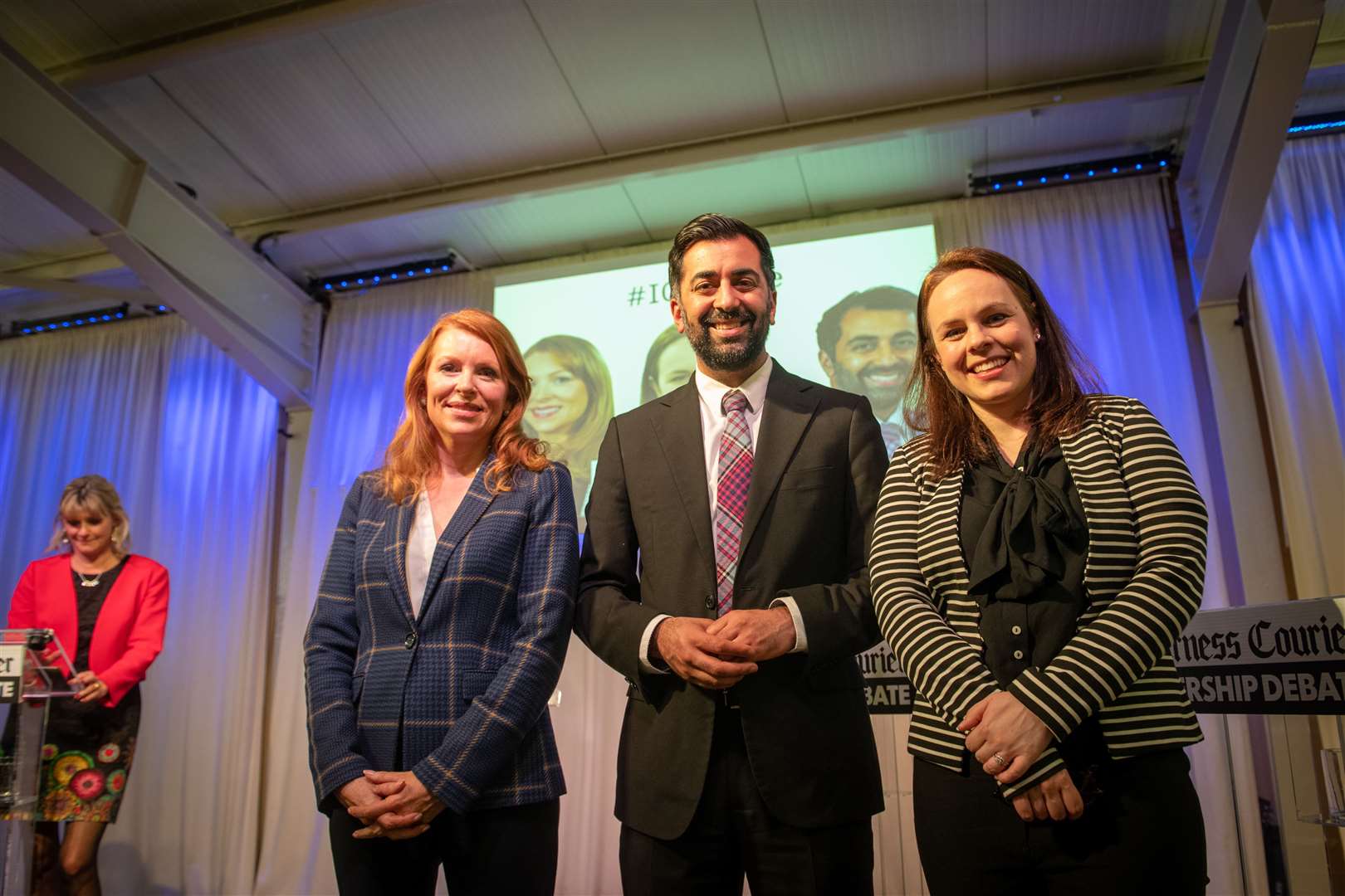 Nicky Marr, Ash Regan, Humza Yousaf and Kate Forbes. Picture: Callum Mackay..