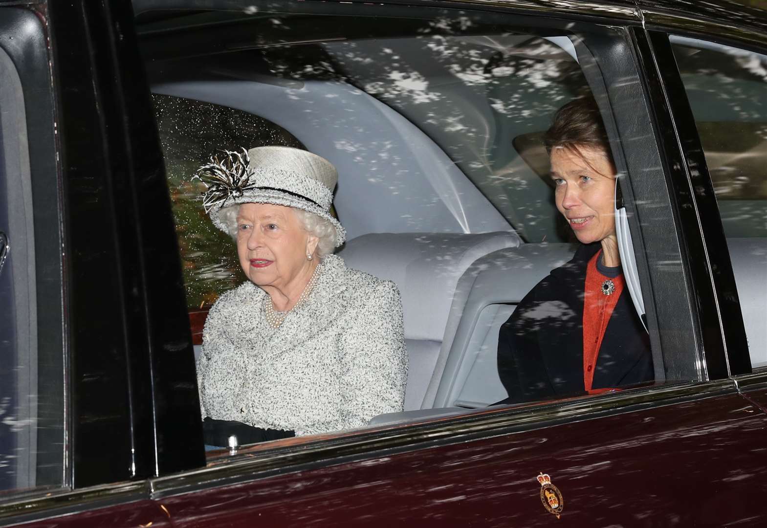 The Queen with her niece Lady Sarah Chatto (Andrew Milligan/PA)