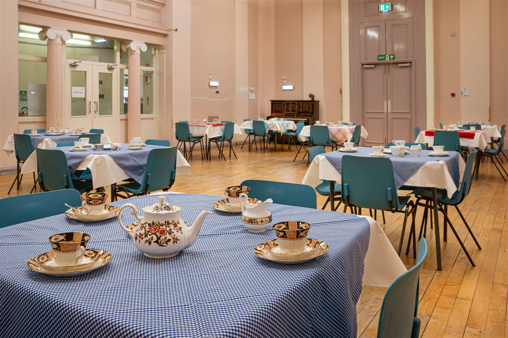 The lesser hall regularly hosts teas and coffee mornings.