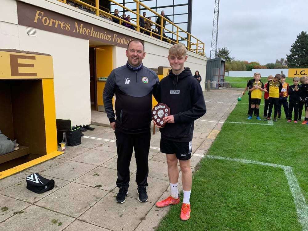 Under-13s coaches' player of the year for 2019-20, Ben Ross.