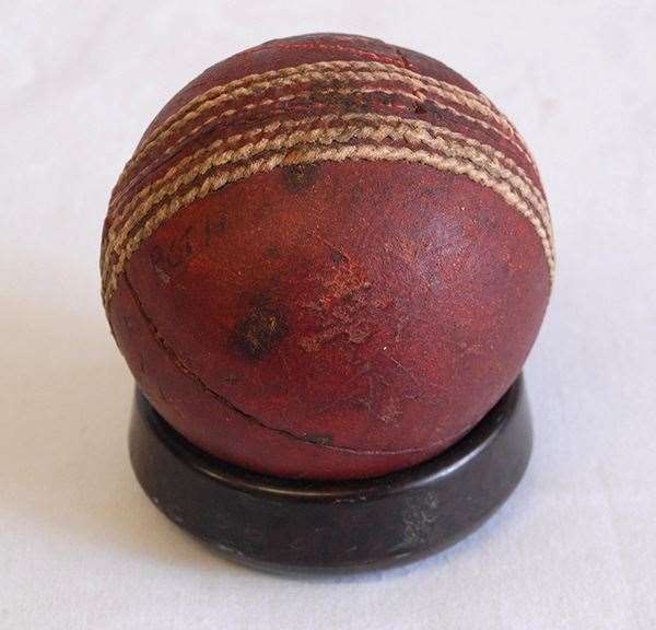 A cricket ball with which Ian Botham took five Australian wickets in 1981 is to be sold at auction (Knight’s Sporting Auctions/PA)